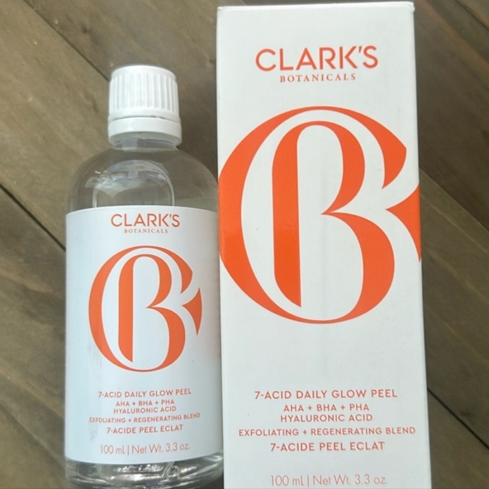 ๐ 5 For $25 NIB - Clark's Botanicals 7-Acid Daily Glow Peel - SEALED - Picture 3 of 4